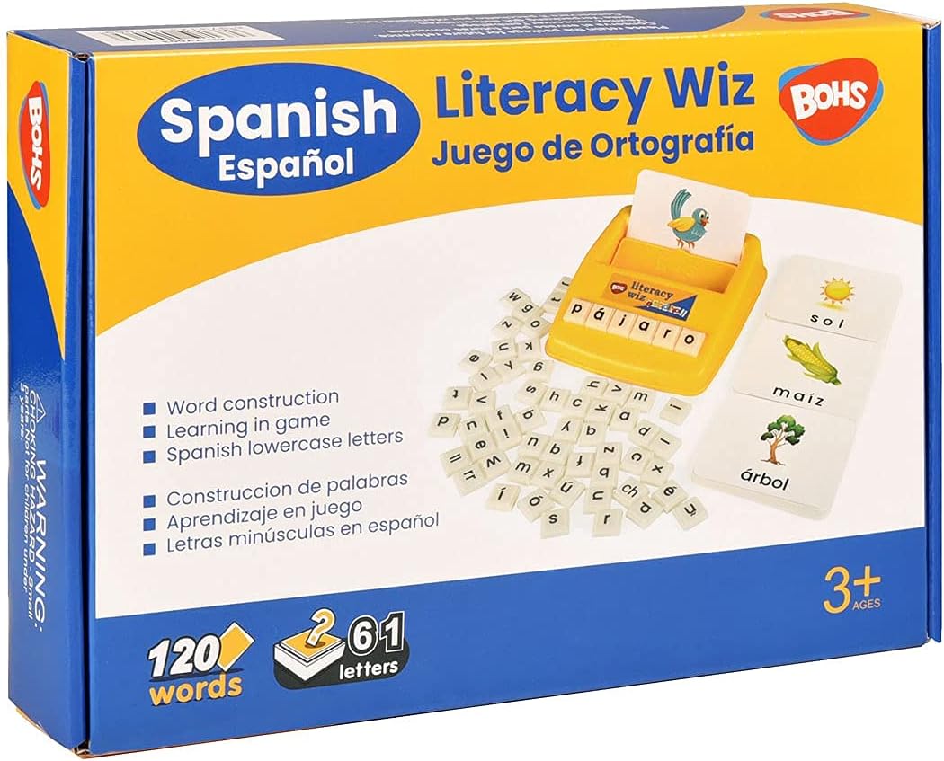 60 tarjetas flash en minúscula en español - Juguetes educativos para aprendizaje de idiomas preescolares