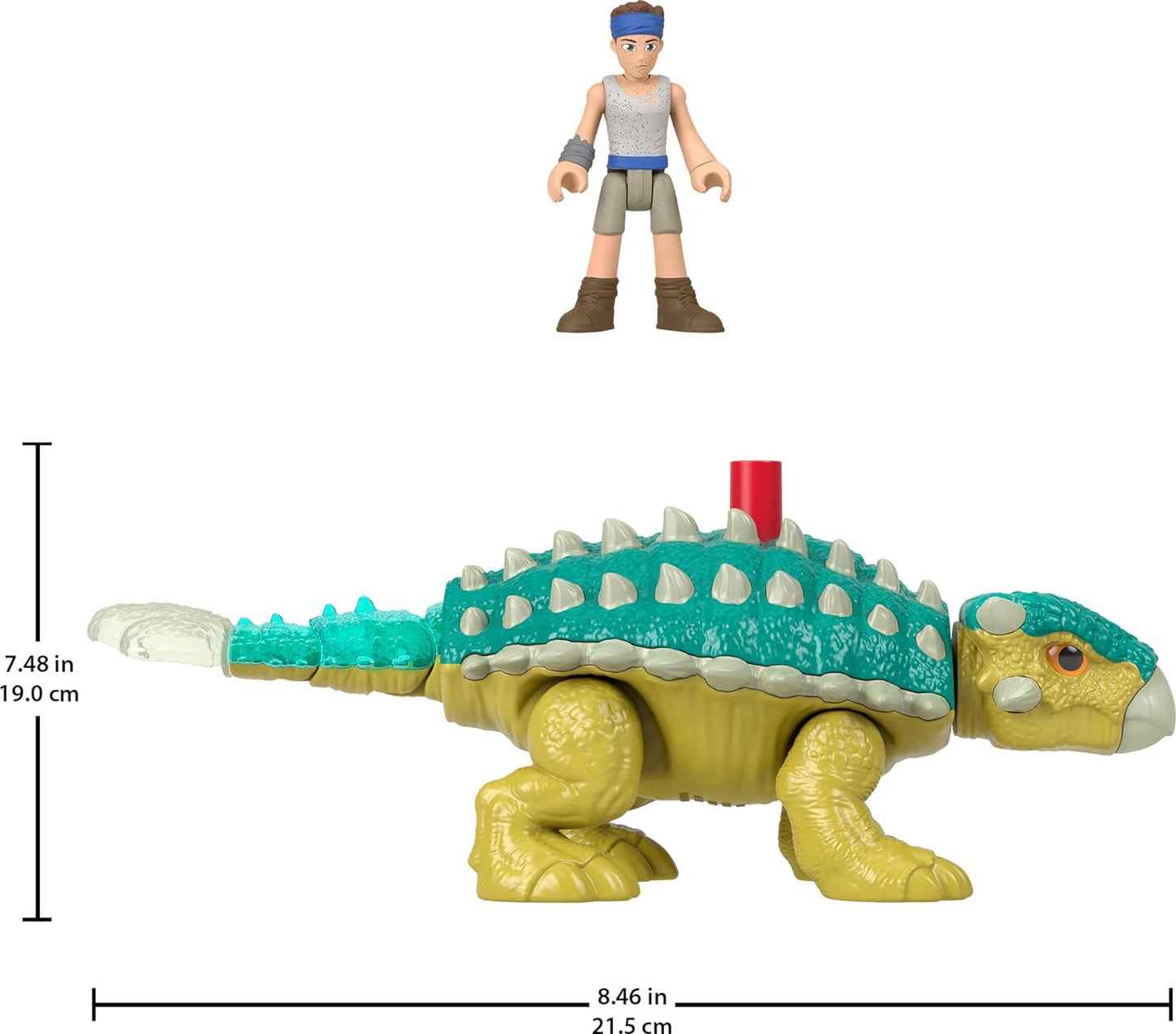 Fisher-Price Imaginext Jurassic World - Juego de figuras de dinosaurio Bumpy & Ben