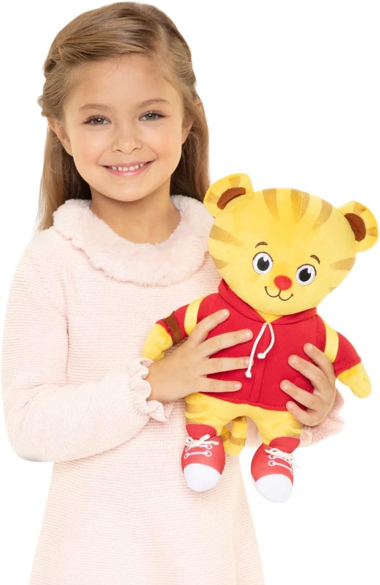 Daniel Tiger's Neighborhood Peluche de Daniel Tiger de regreso a la escuela con Tigey y mochila con música, sonidos y frases