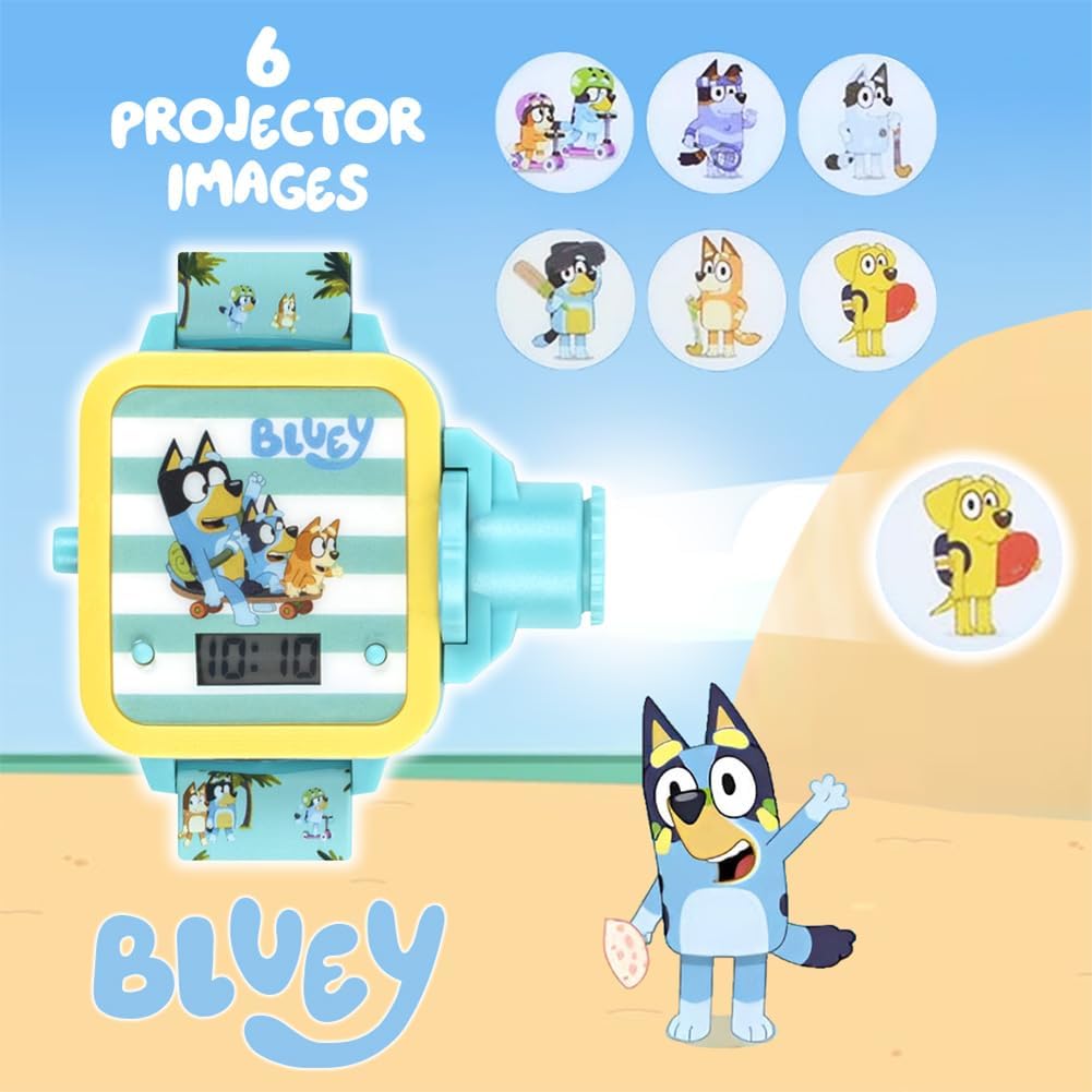 Reloj digital Bluey Kids con proyector digital