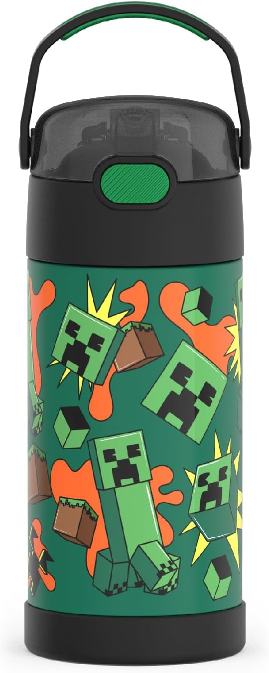 THERMOS FUNTAINER - Botella de agua de acero inoxidable Minecraft