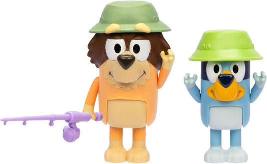 Bluey Paquete de 2 figuras – Pesca con abuelo