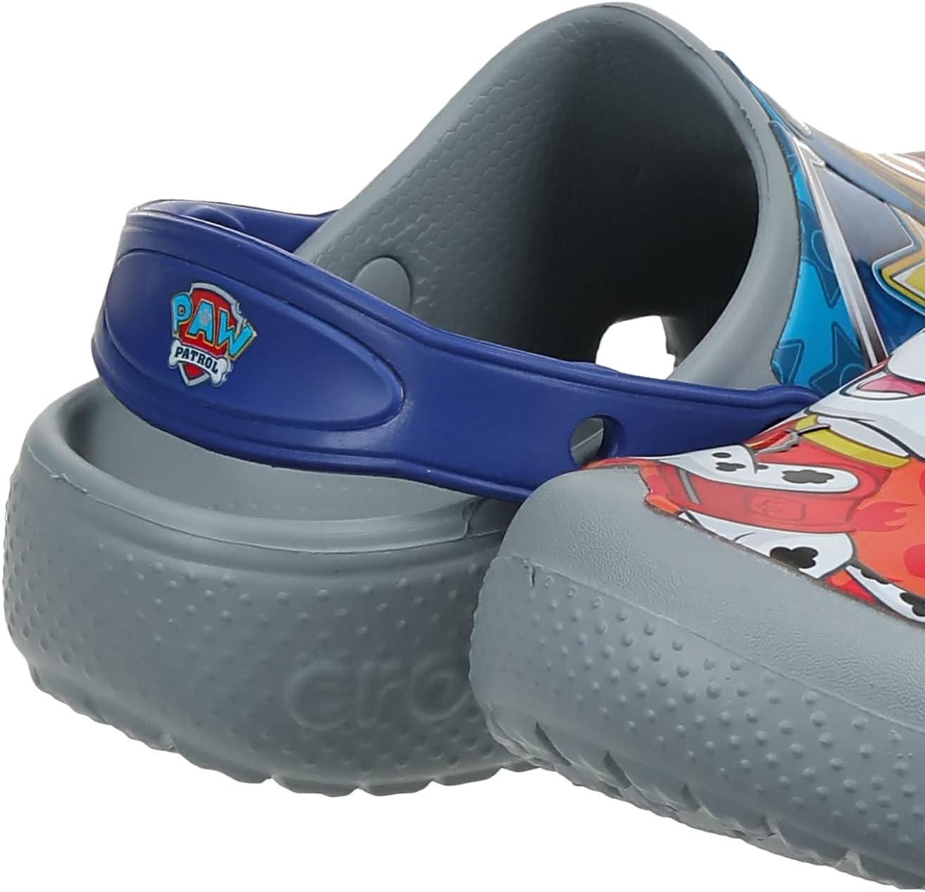 Crocs Zuecos divertidos unisex para niños con parche de Paw Patrol