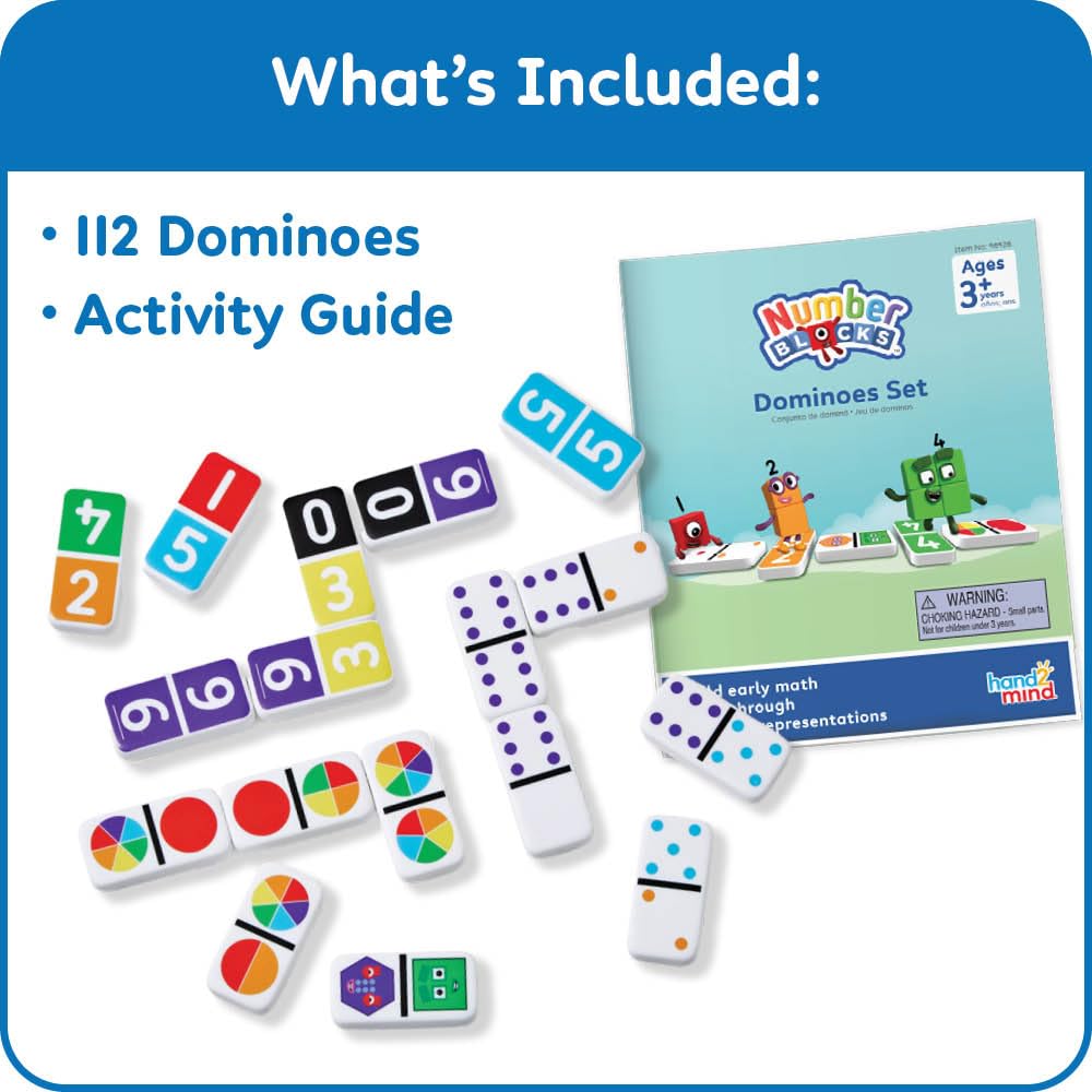 hand2mind Numberblocks - Juego de dominó