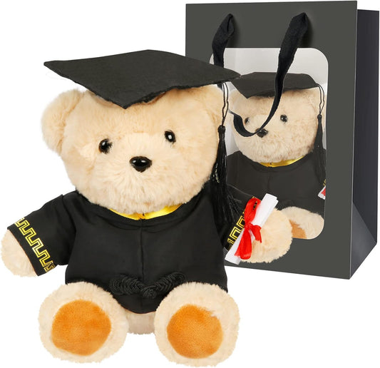 Oso de peluche de graduación, 9 pulgadas con bolsa de regalo
