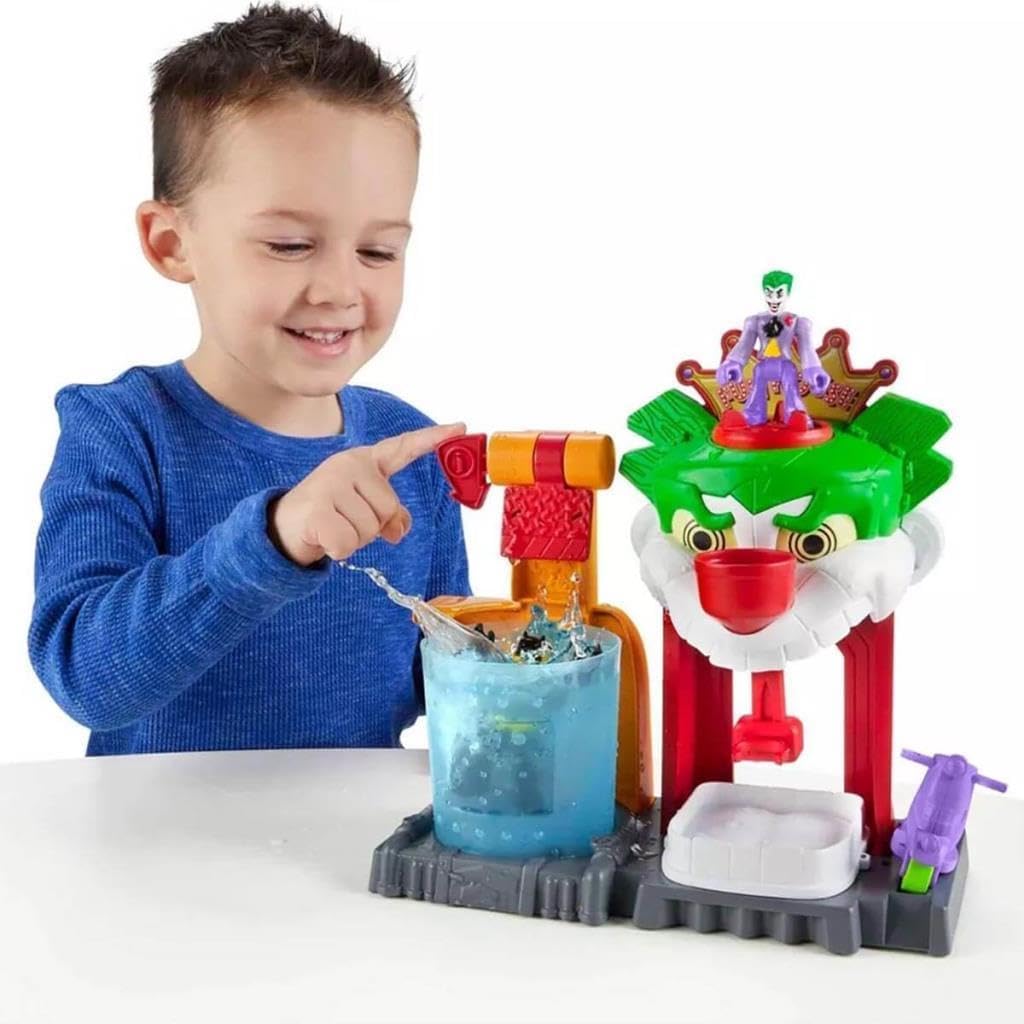 Fisher-Price Imaginext DC Super Friends Batman Toy Cambiadores de color The Joker Funhouse Playset