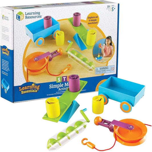 Learning Resources STEM - Juego de actividades de máquinas simples, actividades científicas prácticas