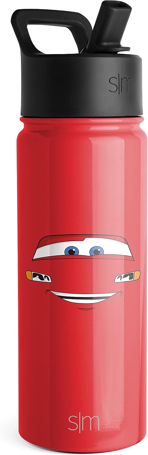 Simple Modern - Botella de agua acero inoxidable Rayo McQueen de Disney 