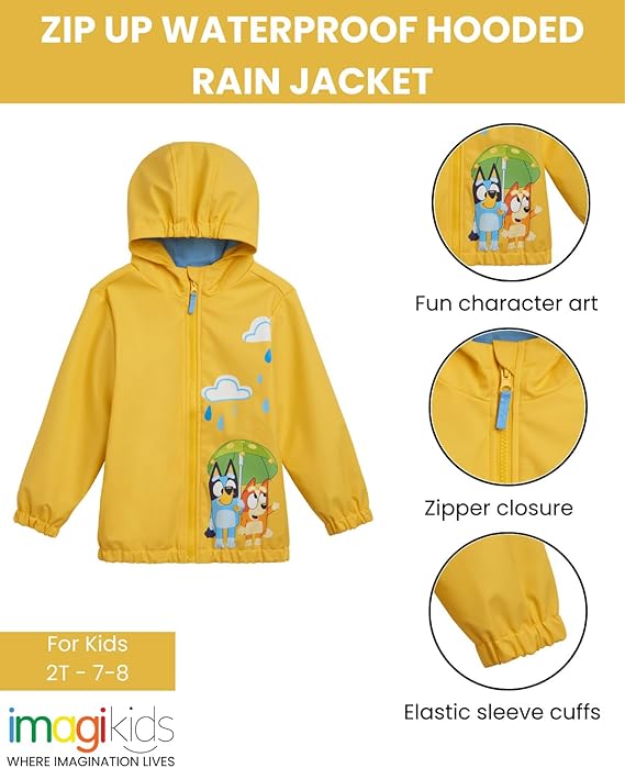 Bluey Chaqueta impermeable