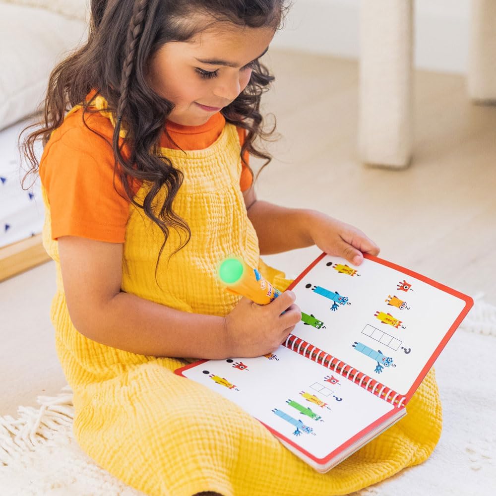 Educational Insights Hot Dots Numberblocks - Libro de trabajo números del 11 al 20 con bolígrafo interactivo, actividades de aprendizaje para niños a partir de 5 años