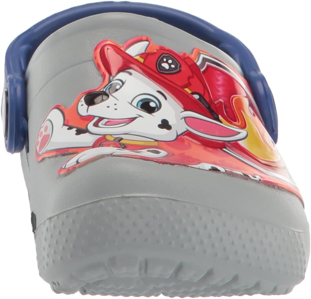 Crocs Zuecos divertidos unisex para niños con parche de Paw Patrol