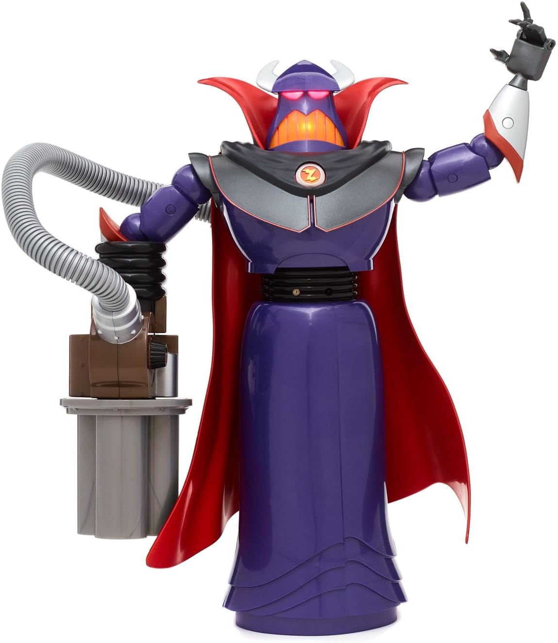 Disney Store Figura de acción interactiva oficial de Zurg de Toy Story, cuenta con sonidos y frases