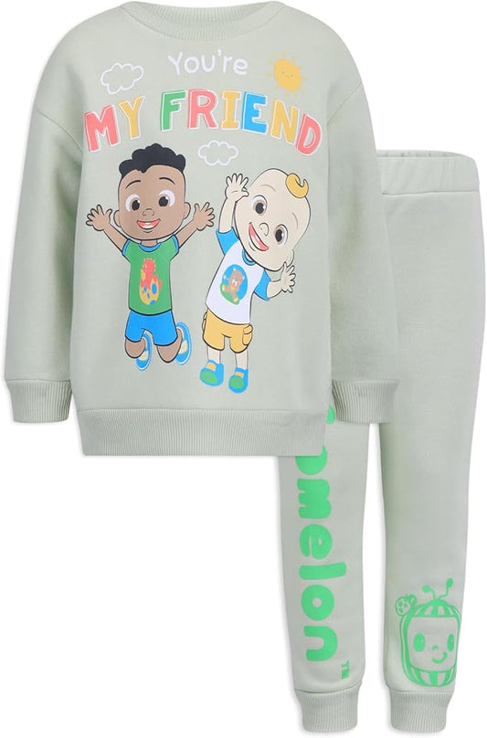 Conjunto de sudadera y pantalón de 2 piezas CoComelon