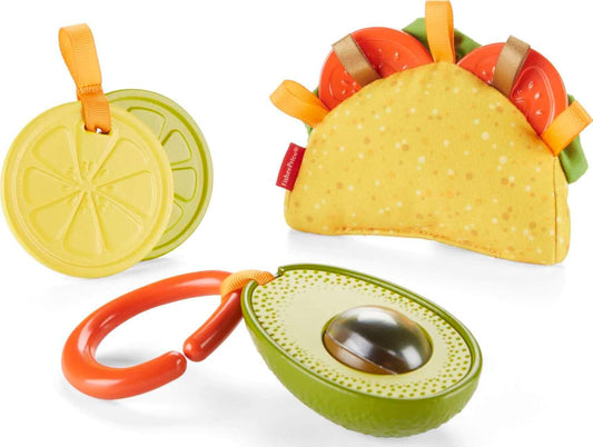 Fisher-Price Juego de juguetes para bebés, sentidos, 3 actividades sensoriales