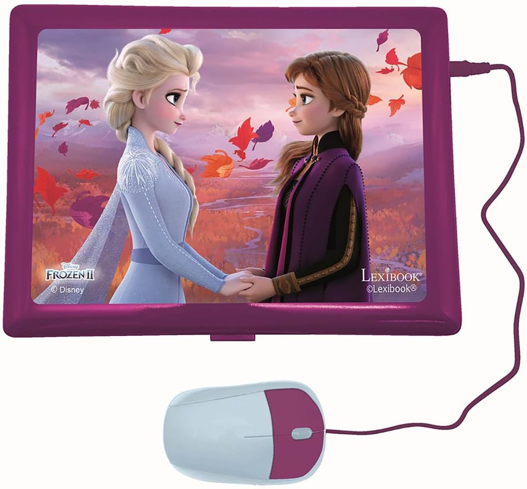 Lexibook Disney Frozen 2 - Portátil educativo y bilingüe en español/inglés 