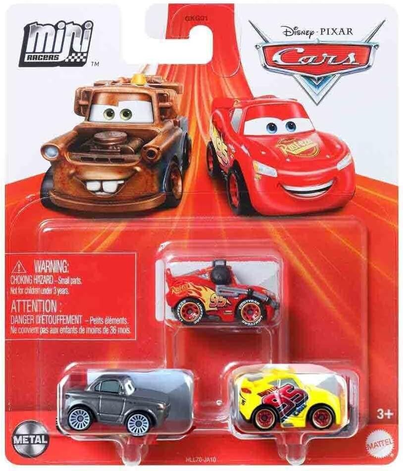 Disney Pixar Cars Mini Racers Mater - Fillmore Radiator - Springs Ramone 3 Pack Mini Cars