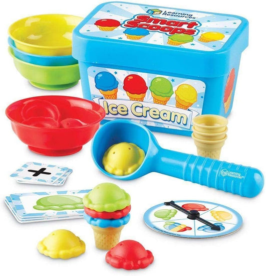 Learning Resources Smart Scoops - Juego de actividades matemáticas, apilar y clasificar