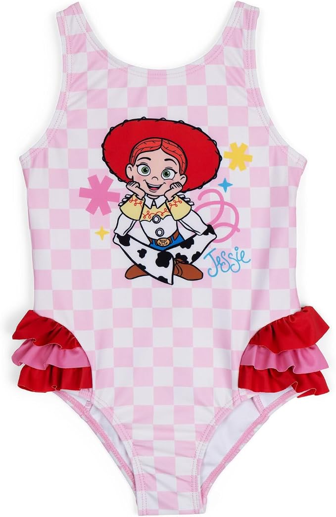 Disney Toy Story - Traje de baño de una pieza para niñas con UPF 50+
