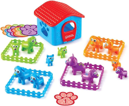 Learning Resources Sort-'Em-Up Pups, clasificación y combinación