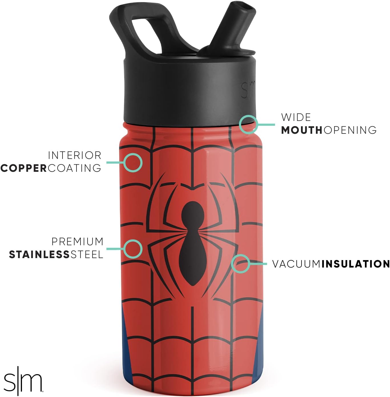 Simple Modern Spiderman de acero inoxidable