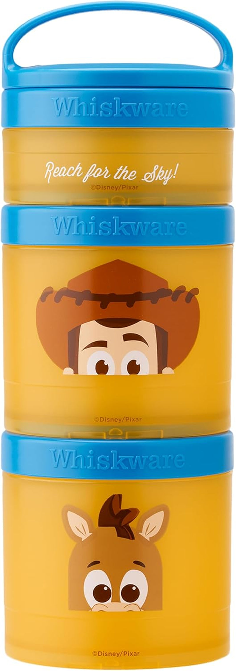 Whiskware Disney Pixar - Contenedores apilables para aperitivos Toy Story Woody y Bullseye