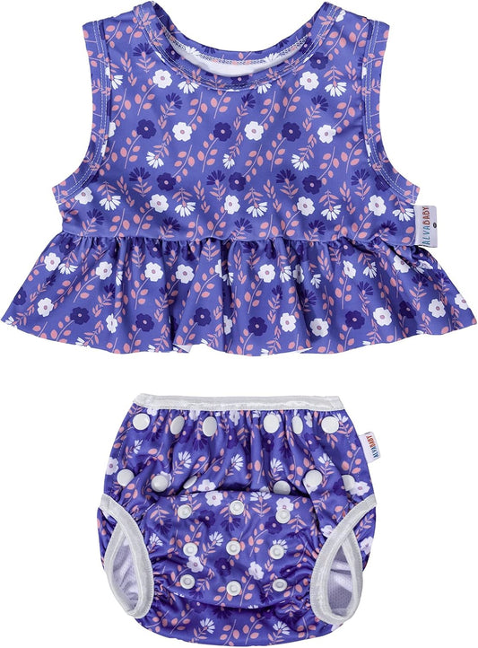 ALVABABY Traje de baño, pañal de natación reutilizable