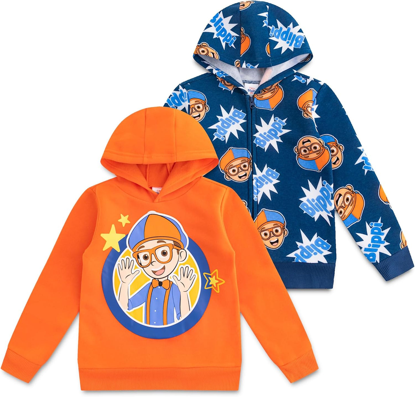 Blippi Sudadera con capucha y cremallera 