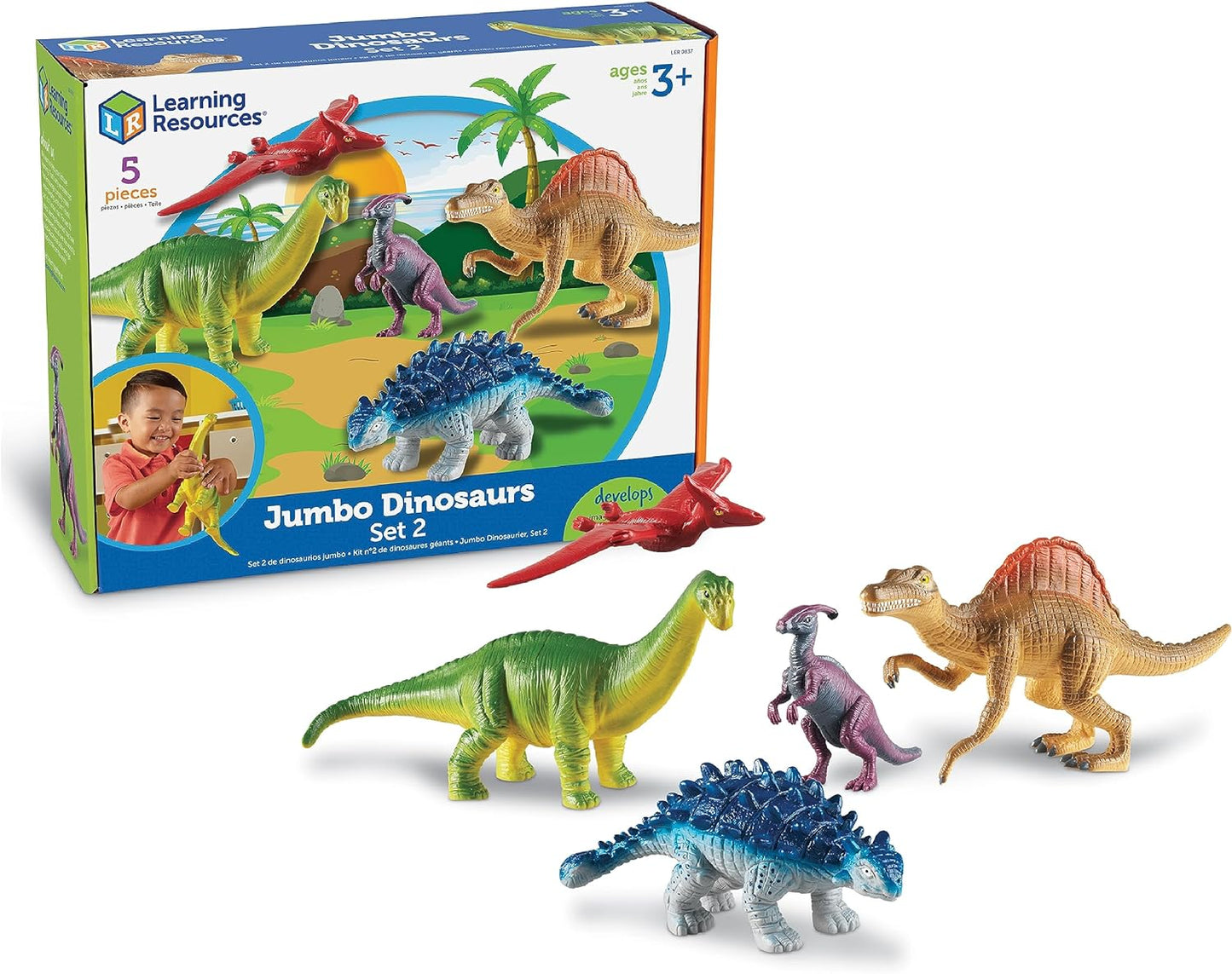 Learning Resources Juego expandido de dinosaurios gigantes