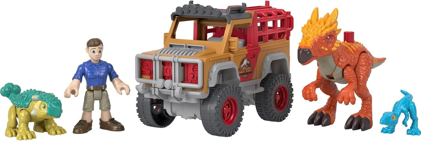 Fisher-Price Imaginext Jurassic World - Juego de figuras de dinosaurios fugitivos 