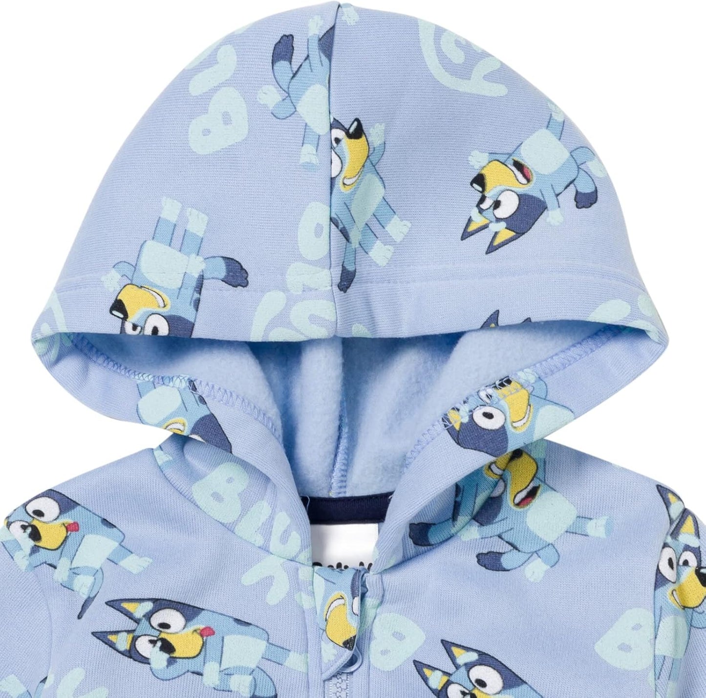 Bluey Conjunto de sudadera con capucha y cremallera