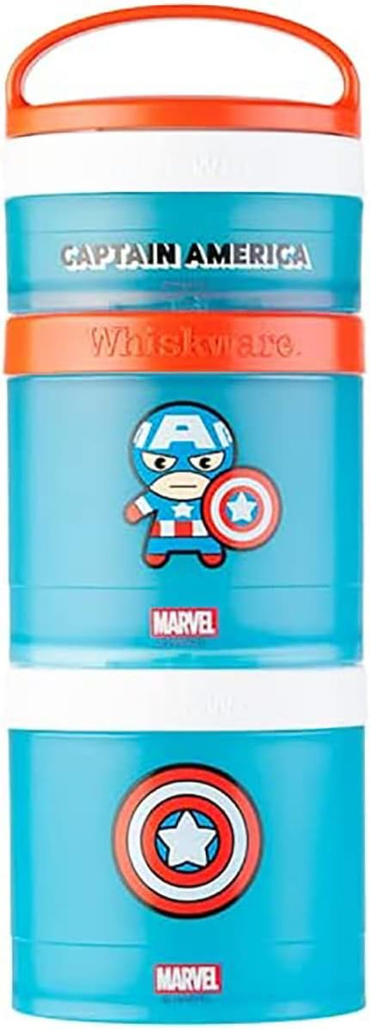 Whiskware - Marvel - Paquete de aperitivos apilables Capitán América