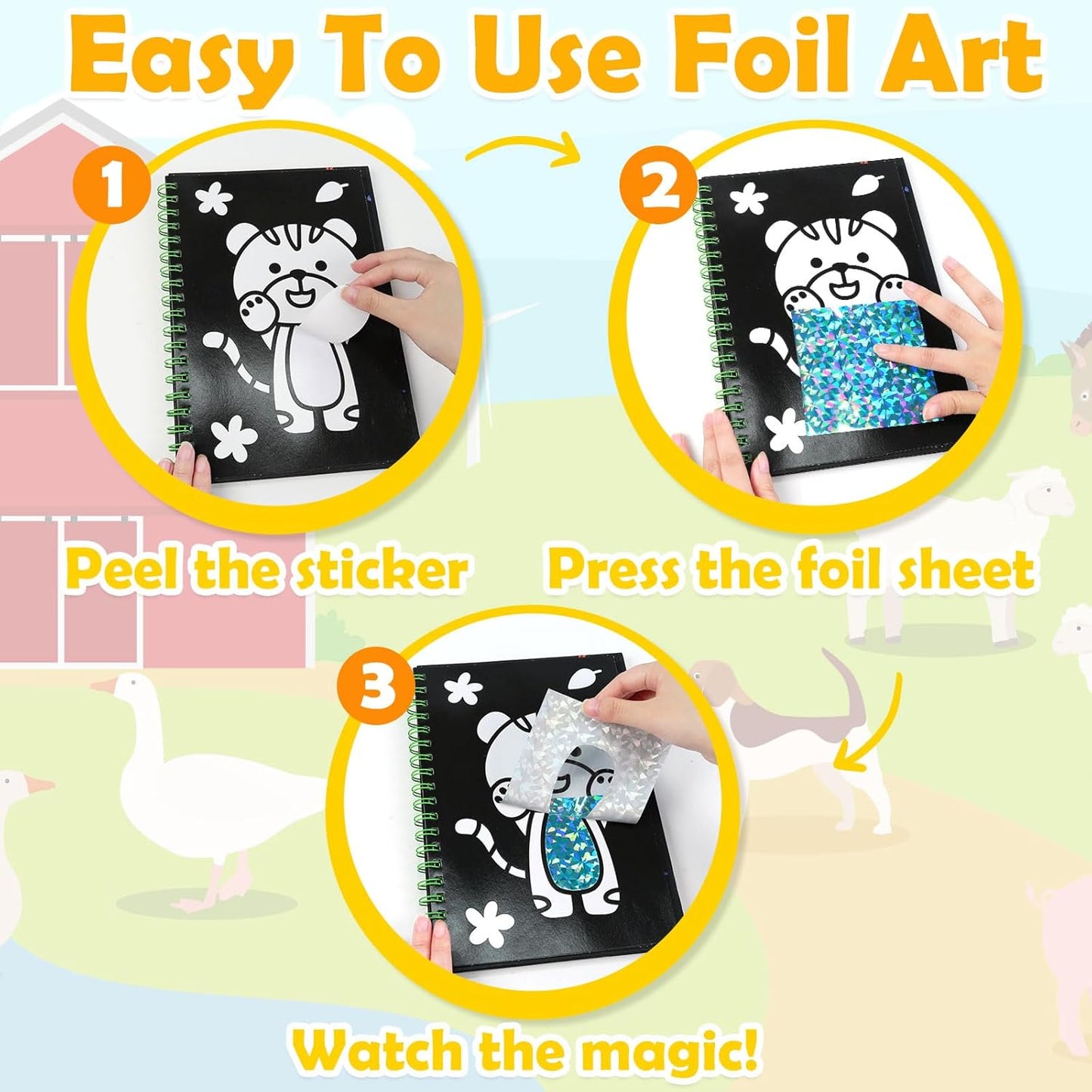 Kit de manualidades con papel de aluminio