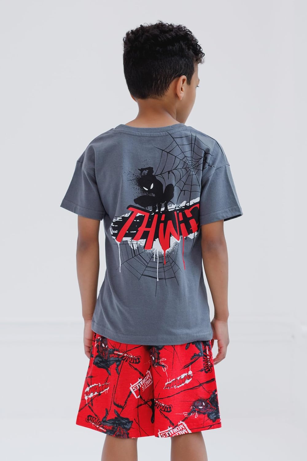 Marvel Conjunto de camiseta de Spider-Man y pantalones cortos