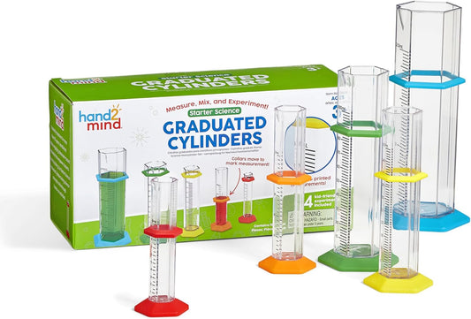 Hand2mind Starter Science - Juego de cilindros graduados