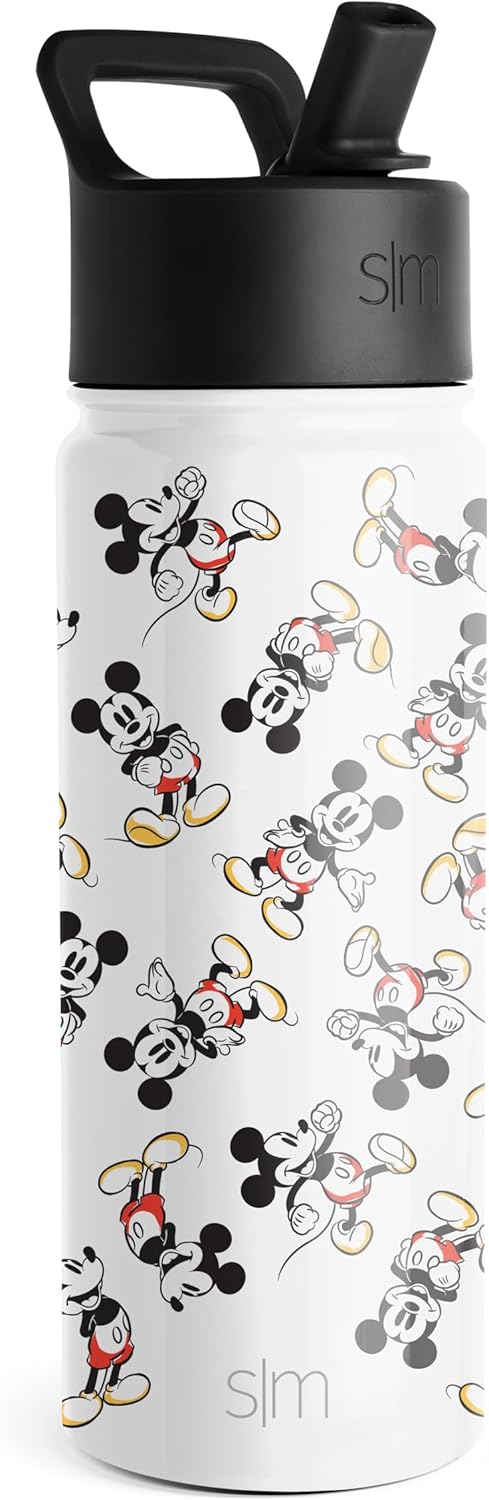 Simple Modern - Botella de agua acero inoxidable 14 onzas, Mickey Mouse 