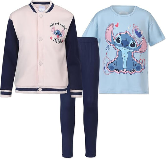Disney Stitch - Conjunto con chaqueta bomber