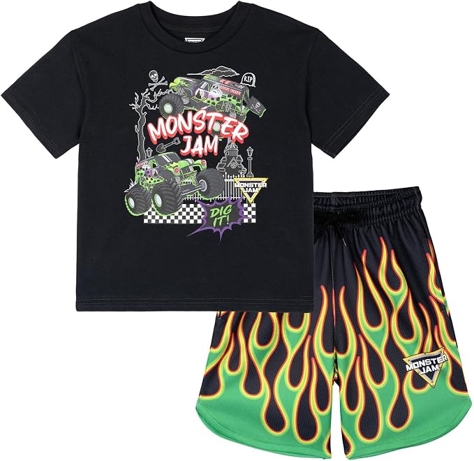 Monster Jam Conjunto de camiseta y pantalones cortos