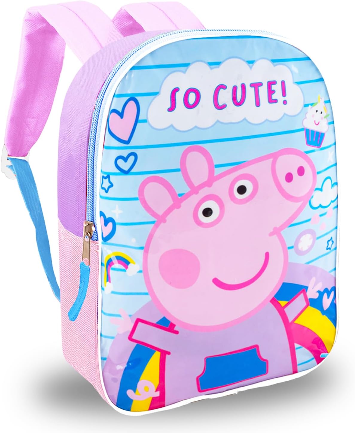 Peppa Pig Mochila con lonchera – Paquete con mochila de 16 pulgadas
