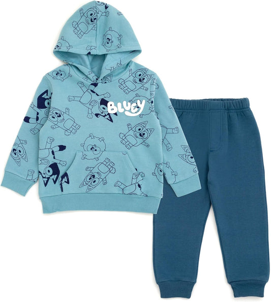 Bluey Conjunto de sudadera con capucha y pantalones 