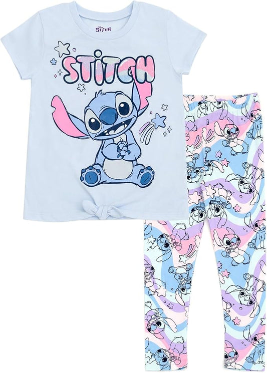 Disney Stitch Conjunto de camiseta y leggings