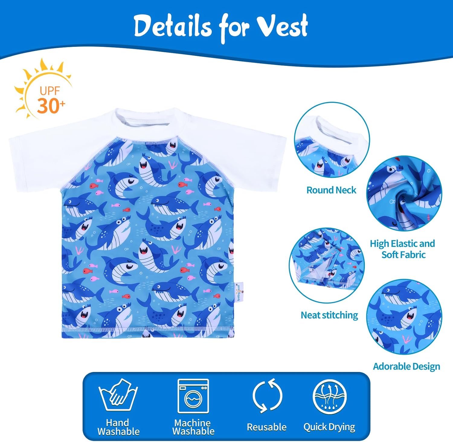 Trajes de baño para bebés babygoal con pañal 