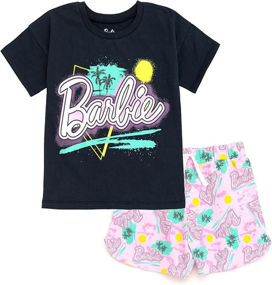 Barbie Conjunto de camiseta y pantalones cortos