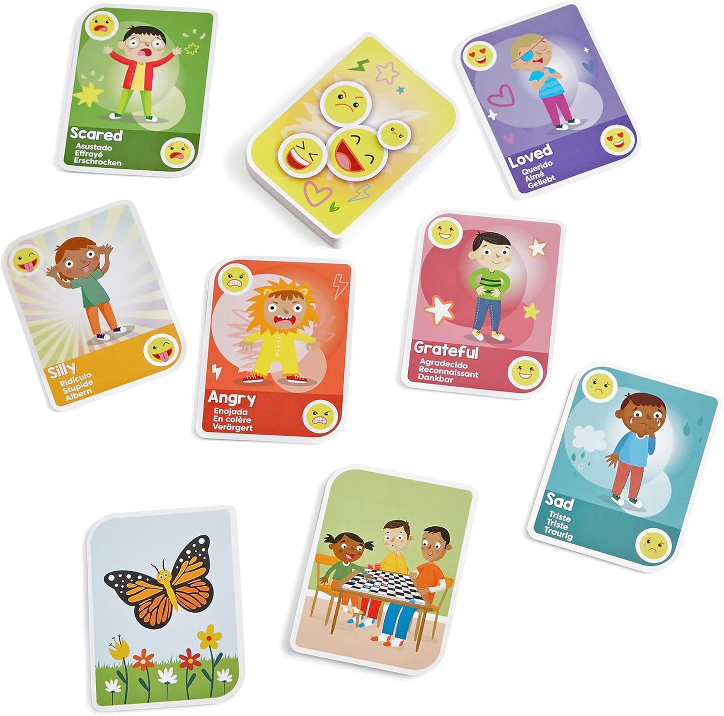 Exprese sus sentimientos jugando a las cartas, tarjetas de emociones, tarjetas flash para niños pequeños, juegos de cartas para niños, juguetes de terapia de juego