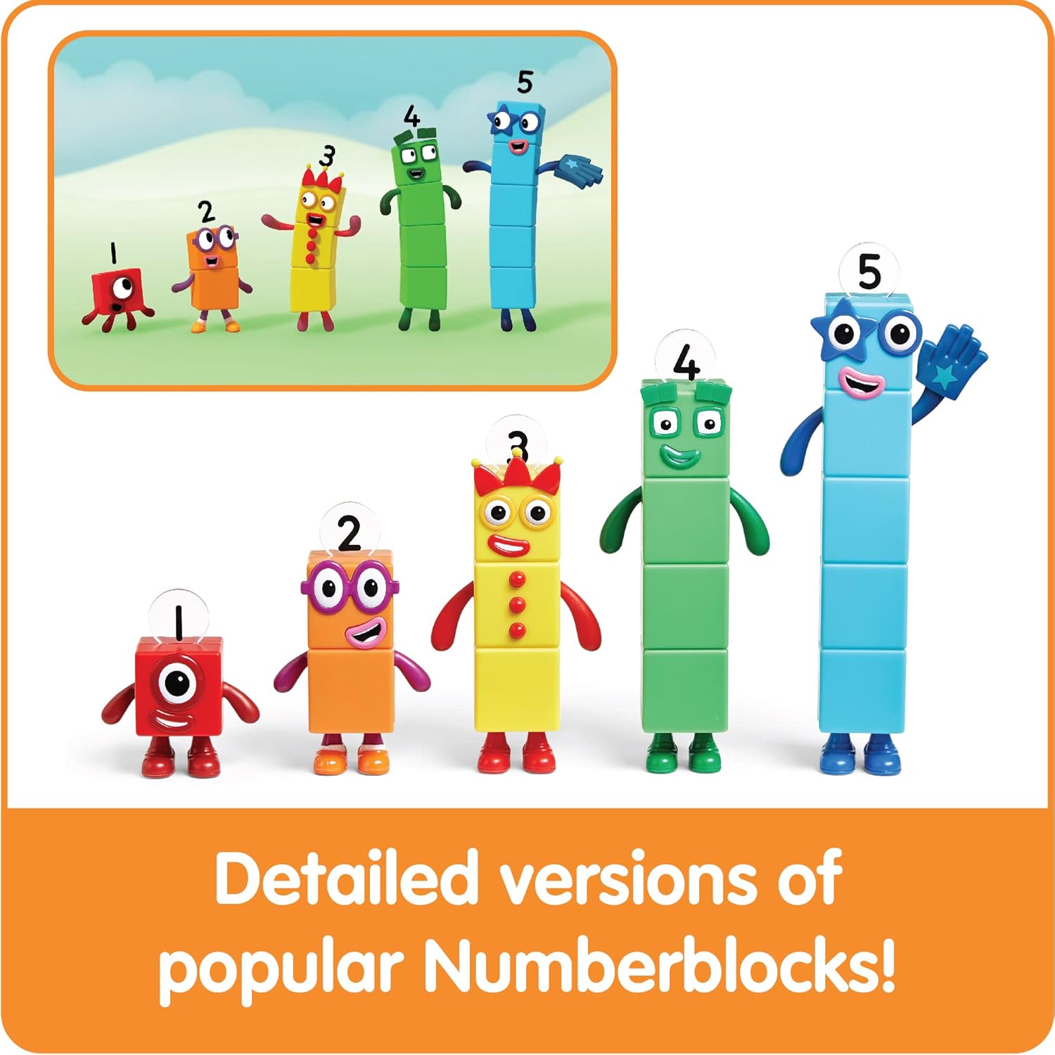 Numberblocks Amigos del uno al cinco