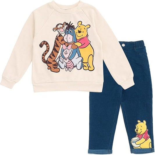 Disney Winnie the Pooh - Conjunto de sudadera y pantalones de forro polar