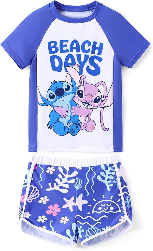 Disney Stitch Traje de baño de dos piezas con protección UPF 50+