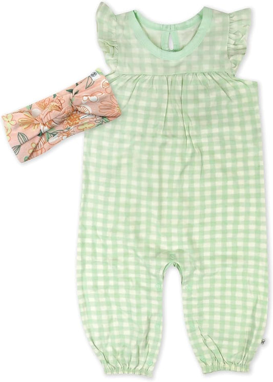HonestBaby Conjunto de mameluco y diadema