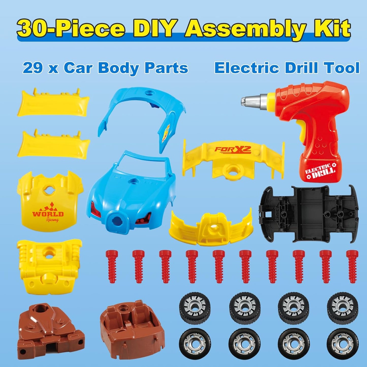 Auto desmontable, juego de rol, mecánico