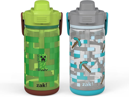 Zak Juego de 2 botellas de 16 onzas cada una, plástico duradero