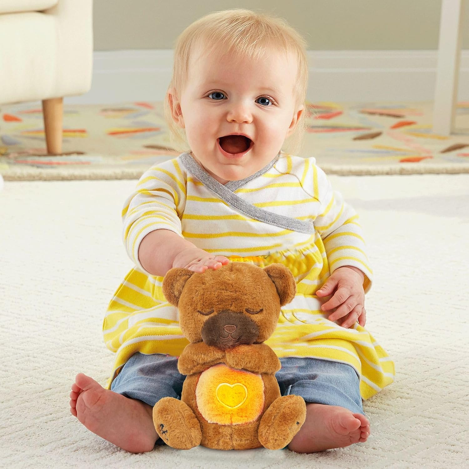 oso de peluche que respira y calma